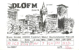 Germany Federal Republic Radio Amateur QSL Card Y03CD DL0FM - Amateurfunk