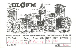 Germany Federal Republic Radio Amateur QSL Card Y03CD DL0FM - Amateurfunk