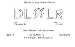 Germany Federal Republic Radio Amateur QSL Card Y03CD DL0LR - Radio Amateur