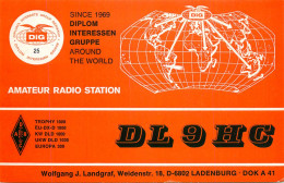 Germany Federal Republic Radio Amateur QSL Card Y03CD DL9HC - Radio Amatoriale