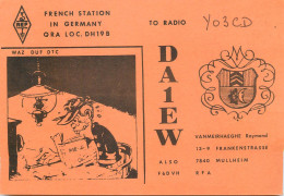 Germany Federal Republic Radio Amateur QSL Card Y03CD DA1EW - Amateurfunk