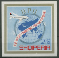 Albanien 1974 100 Jahre Weltpostverein UPU Block 52 Postfrisch (C91762) - Albanien
