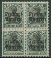 Bayern 1919 Freimarken DR M. Aufdruck: Freistaat Bayern 146 4er-Block Postfrisch - Ungebraucht