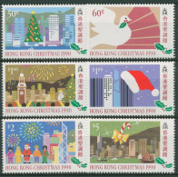 Hongkong 1990 Weihnachten Kinderzeichnungen 599/04 Postfrisch - Ongebruikt