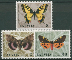 Lettland 1996 Tiere Insekten Schmetterlinge 432/34 Postfrisch - Letonia