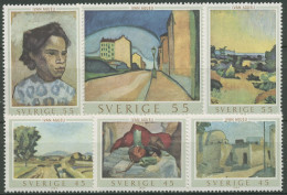 Schweden 1969 Kunst Gemälde Ivan Aguéli 638/43 Blockeinzelmarken Postfrisch - Nuovi