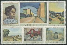 Schweden 1969 Kunst Gemälde Ivan Aguéli 638/43 Blockeinzelmarken Postfrisch - Unused Stamps