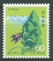 Japan 1983 Aufforstungskampagne Hakusan-Gebirge Wald Lilie 1549 Postfrisch - Ungebraucht
