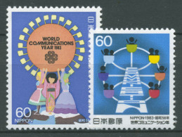 Japan 1983 Weltkommunikationsjahr Riesenrad 1564/65 Postfrisch - Ungebraucht