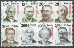 Polen 1988 70 Jahre Unabhängige Republik: Politiker 3169/76 Gestempelt - Used Stamps