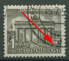 Berlin 1949 Berliner Bauten Mit Plattenfehler 42 SM 23 A Gestempelt - Errors & Oddities