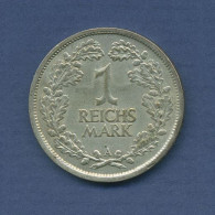 Deutsches Reich Weimar 1 Mark Silber 1925 A, J 319 Ss + (m6505) - 1 Marco & 1 Reichsmark