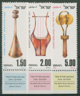Israel 1977 Antike Musikinstrumente 701/03 Mit Tab Postfrisch - Nuevos (con Tab)