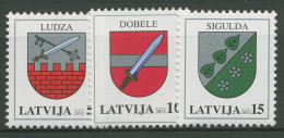 Lettland 2002 Freimarken Wappen 562/64 Postfrisch - Letonia