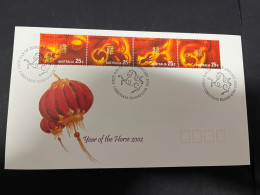 23-3-2024 (3 Y 49) Australia FDC - Christmas Island Chinese New Year Of The Horse (2012) - Christmaseiland