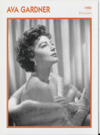 Thème Cinéma  (acteur-actrice)  - AVA GARDNER - Andere & Zonder Classificatie