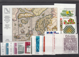 Iceland 1984 - Full Year MNH ** - Années Complètes
