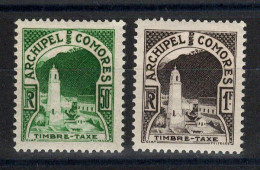 Comores Taxe YV 1 & 2 N** MNH Luxe , Cote 3 Euros - Neufs