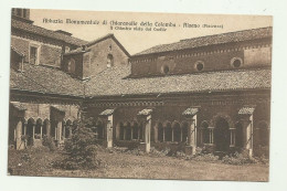 ABBAZIA MONUMENTALE DI CHIARAVALLE DELLA COLOMBA - ALSENO ( PIACENZA ) IL CHIOSTRO VISTO DAL CORTILE - NV FP - Piacenza