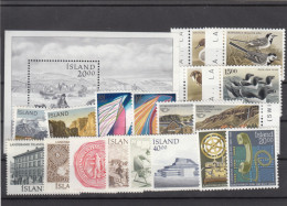 Iceland 1986 - Full Year MNH ** - Komplette Jahrgänge
