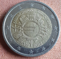 DUITSLAND; 2 EURO 2012 F 10 Jaar EURO - Deutschland