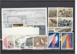 Iceland 1986 - Full Year MNH ** - Komplette Jahrgänge