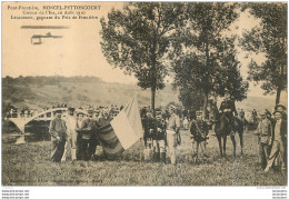 CIRCUIT DE L'EST 10 AOUT 1910 LEGAGNEUX GAGNANT DU PRIX DE LA FRONTIERE MONCEL-PETTONCOURT - Meetings