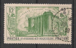 SPM - 1939 - N°YT. 191 - Révolution Française 45c + 25c Vert - Oblitéré / Used - Gebruikt