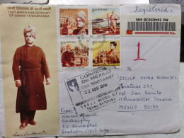 2013  India SWAMI Vivekananda Registered Cover - Lettres & Documents