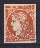 FRANCE - 1 F. Carmin-brun FAUX - 1849-1850 Ceres