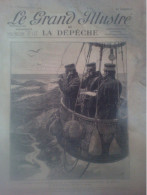 Grand Illustré Dépèche Espace Ballon Japon Procès Dautriche Petit Métier Chiffonnier Paris Escadre Russe Askold Sanghaï - 1900 - 1949