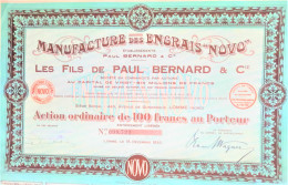 Manufacture Des Engrais 'Novo'  - Etablissements Paul Bernard & Cie (Lomme - 1930) - Agricultura