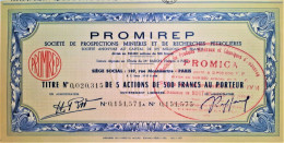 PROMIREP - Société De Prospection Minière Et De Recherches Pétrolières - 1956 - Aardolie