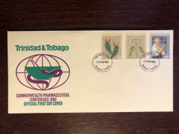 TRINIDAD & TOBAGO FDC COVER 1982 YEAR PHARMACEUTICAL PHARMACY HEALTH MEDICINE STAMPS - Trinité & Tobago (1962-...)