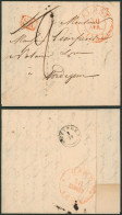 Précurseur - LAC + Cachet Dateur "Alost" (1837) Timbres SR Annulé à La Plume, Port "2" > Oordegem + T18 Wetteren - 1830-1849 (Belgica Independiente)