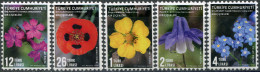 TURKEY - 2021 - SET OF 5 STAMPS MNH ** - Wildflowers - Unused Stamps