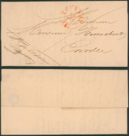 Précurseur - LAC En Franchise + T14 Tournay (183X) > + Manusc. "Dteur Des Postes / Bossau" (en Ville) - 1830-1849 (Belgique Indépendante)