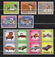 Yémen : Lot De Timbres N** - MNH **  Dont Un Bloc Sujet : Voiture - Jemen