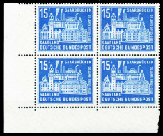 SAAR OPD 1959 Nr 446 Postfrisch VIERERBLOCK ECKE-ULI X5F6F52 - Unused Stamps