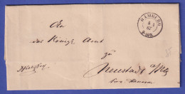 Hamburg 1867 Brief Mit Schwarzem Zweikreisstempel HAMBURG - Sonstige & Ohne Zuordnung