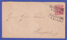 Norddt. Bund 1860er Jahre GA Umschlag O TANGERMÜNDE Gelaufen Nach Magdeburg - Sonstige & Ohne Zuordnung