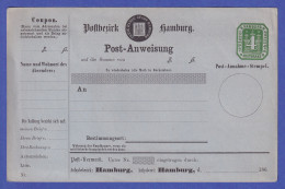 Hamburg 1866 GA Postanweisung Mi.-Nr. A 2 Ungebraucht  - Other & Unclassified