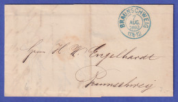 Braunschweig 1860 Brief Mit Blauem Zweikreisstempel BRAUNSCHWEIG - Sonstige & Ohne Zuordnung