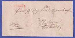Baden 1850 Brief Mit Rotem Achteckstempel MÖSKIRCH - Autres & Non Classés