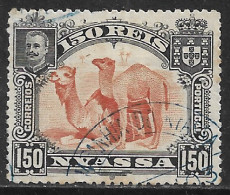 Companhia Niassa – 1901 King Carlos 150 Réis Used Stamp - Nyassaland