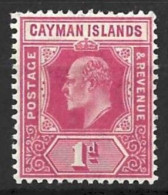 CAYMAN Is...KING EDWARD VII..(1901-10.)....1d....SG26........MH.. - Caimán (Islas)