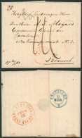 LAC Datée De Leyde (Pays-Bas, 1841) Port Manuscrit + Passage "Pays-Bas Par Anvers" > Brussel çàd N° De Vacation 3 - 1830-1849 (Belgica Independiente)