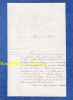 Lettre Ancienne - 1876 - BORDEAUX - Envoi & Signature R. De FRESQUET à Un Marquis à Identifier - Cognac & Rhum - Alcool - Manuscrits