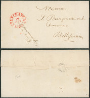 LAC Datée De Neufchateau + Cachet Dateur (1838) En Franchise > Bellefontaine çàd T18 "Habay-la-neuve" - 1830-1849 (Belgica Independiente)