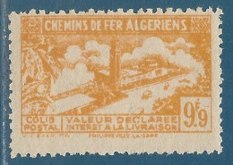 Algérie Colis Postaux N°115b Gare De Philippeville 9F9 Sans Surcharge Neuf** - Algérie (1962-...)